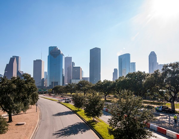 Houston Sunny Skyline